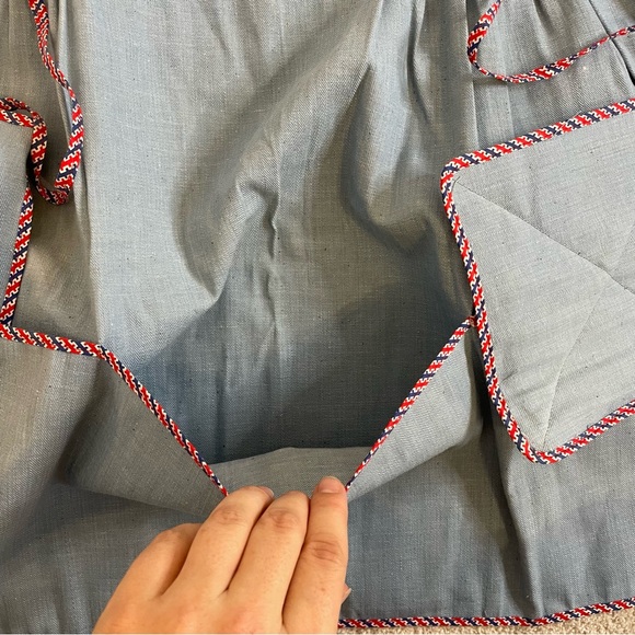 Vintage Jack Dempsey Pan-Handler Apron Oven Mitt Pot Holder Denim Retro Baker - Picture 8 of 17